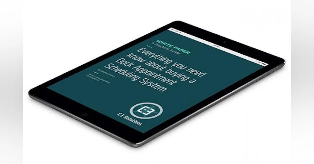 Paper Scheduling System White Paper: Dock Scheduling โ From A to Z โ A Practical Guide | New ...