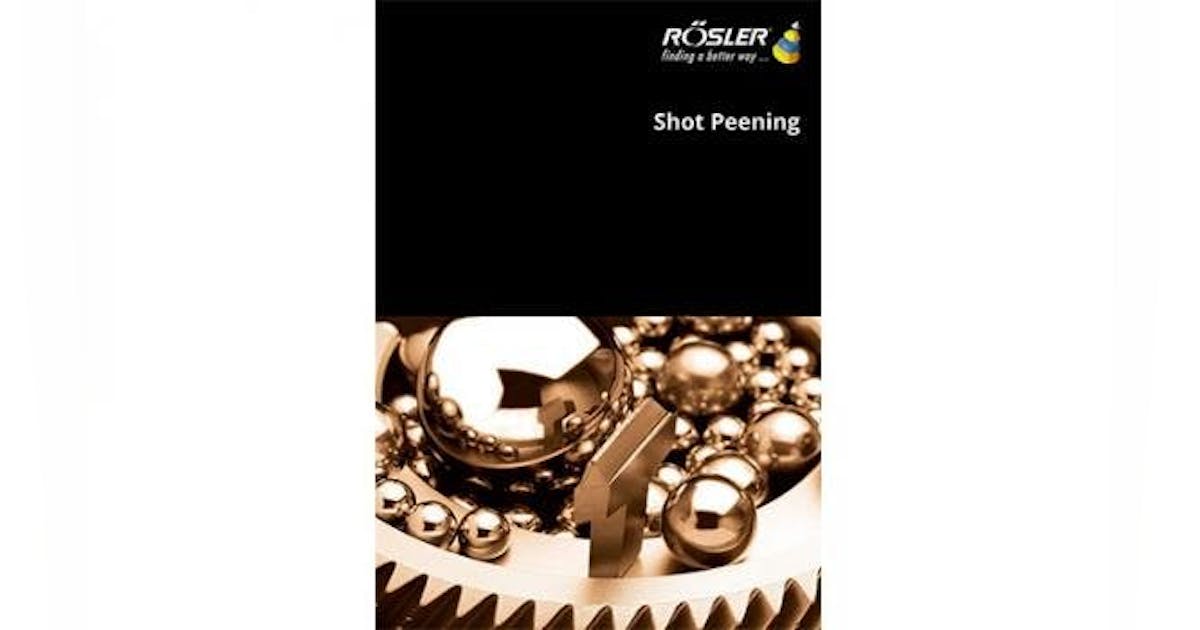 Catalog Roesler Shot Peening Equipment New Equipment Digest