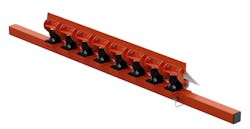 A latch pin releases the cartridge from the mainframe allowing cartridge removal and replacement. A latch pin releases the cartridge from the mainframe allowing cartridge removal and replacement.