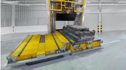 RWS rail-guided shuttle table for transporting heavy tools and molds weighing up to 40 tons RWS rail-guided shuttle table for transporting heavy tools and molds weighing up to 40 tons