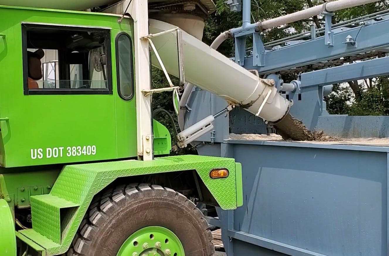 Jadair concrete discharge