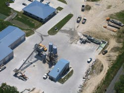 Jadair aerial view of concrete washout Jadair aerial view of concrete washout