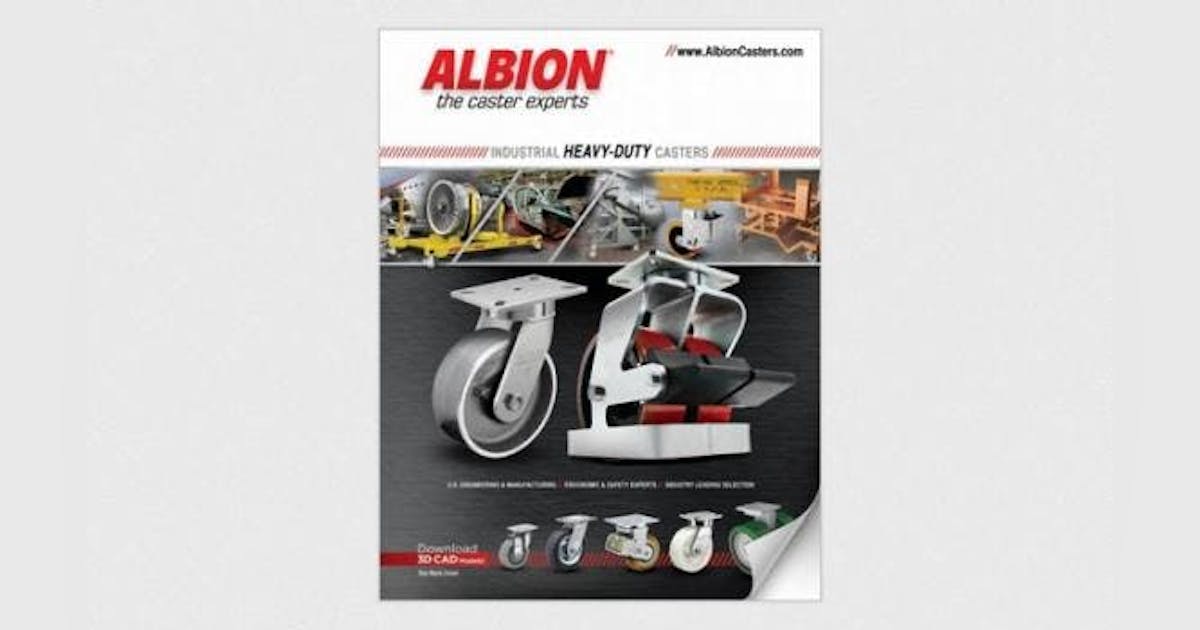 Albion Catalog Full Line Casters & Wheels New Equipment Digest