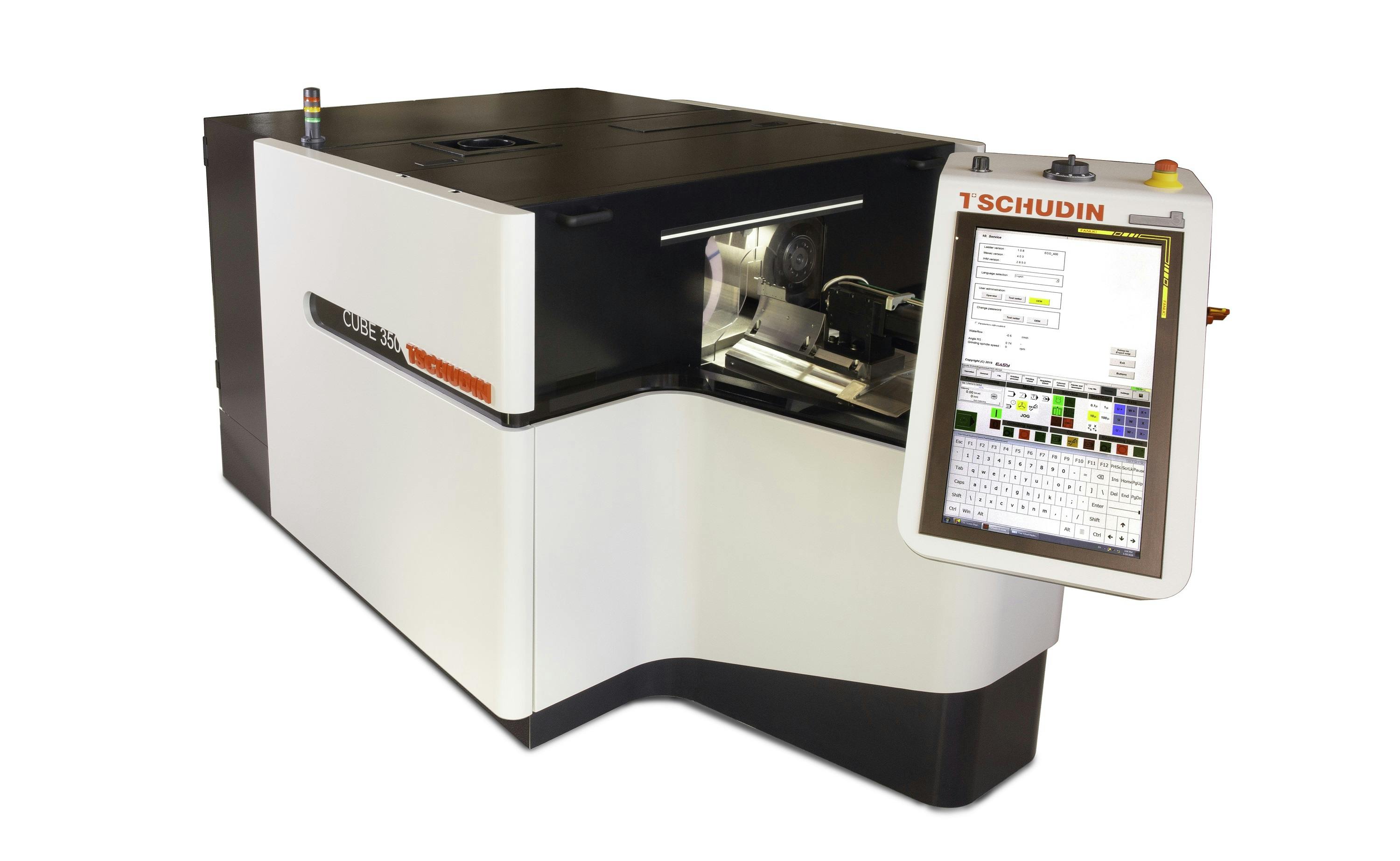 The carbon fiber spindles will initially be installed in the centerless TSCHUDIN CUBE 350 cylindrical grinding machine.