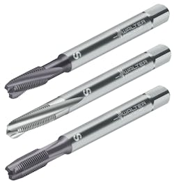 Walter USA Paradur Ti Plus, Paradur Ni 10, Prototex TiNi Plus HSS-E-PM taps Walter USA Paradur Ti Plus, Paradur Ni 10, Prototex TiNi Plus HSS-E-PM taps