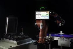 One of the major benefits of Rethink Robotics’ cobots was the ability to program the robot directly on the device, without the need for an external computer. One of the major benefits of Rethink Robotics’ cobots was the ability to program the robot directly on the device, without the need for an external computer.