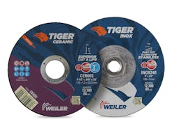 Weiler Abrasives Group Tiger 2.0 cutting, grinding and combination wheels Weiler Abrasives Group Tiger 2.0 cutting, grinding and combination wheels