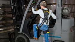 HeroWear's Apex 2 exosuit in action. HeroWear's Apex 2 exosuit in action.