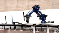 Comau and Leonardo's robot inspection system for aeronautical structures Comau and Leonardo's robot inspection system for aeronautical structures