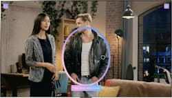 TheTake + LG Click to Search function being used on a TV show. TheTake + LG Click to Search function being used on a TV show.