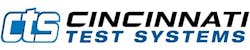 Cincinnati Test Systems logo. Blue and black lettering on a white background.