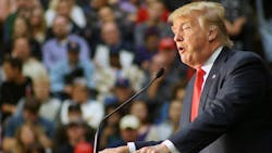 Donald Trump speaks to record crowds at the Prairie Capital Convention Center in Springfield, IL on November 9th, 2015 Donald Trump speaks to record crowds at the Prairie Capital Convention Center in Springfield, IL on November 9th, 2015