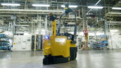 MasterMover AGV Tower in a facility MasterMover AGV Tower in a facility