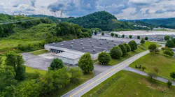 The new, leased industrial building Hitachi will move into in Atkins, VA.