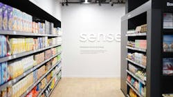 Aisle of an automated Sensei grocery store Aisle of an automated Sensei grocery store