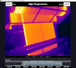 ThermoVision being used in the corrugated paper making process ThermoVision being used in the corrugated paper making process