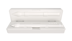 Nuwa Pen in a white colorway and white case Nuwa Pen in a white colorway and white case