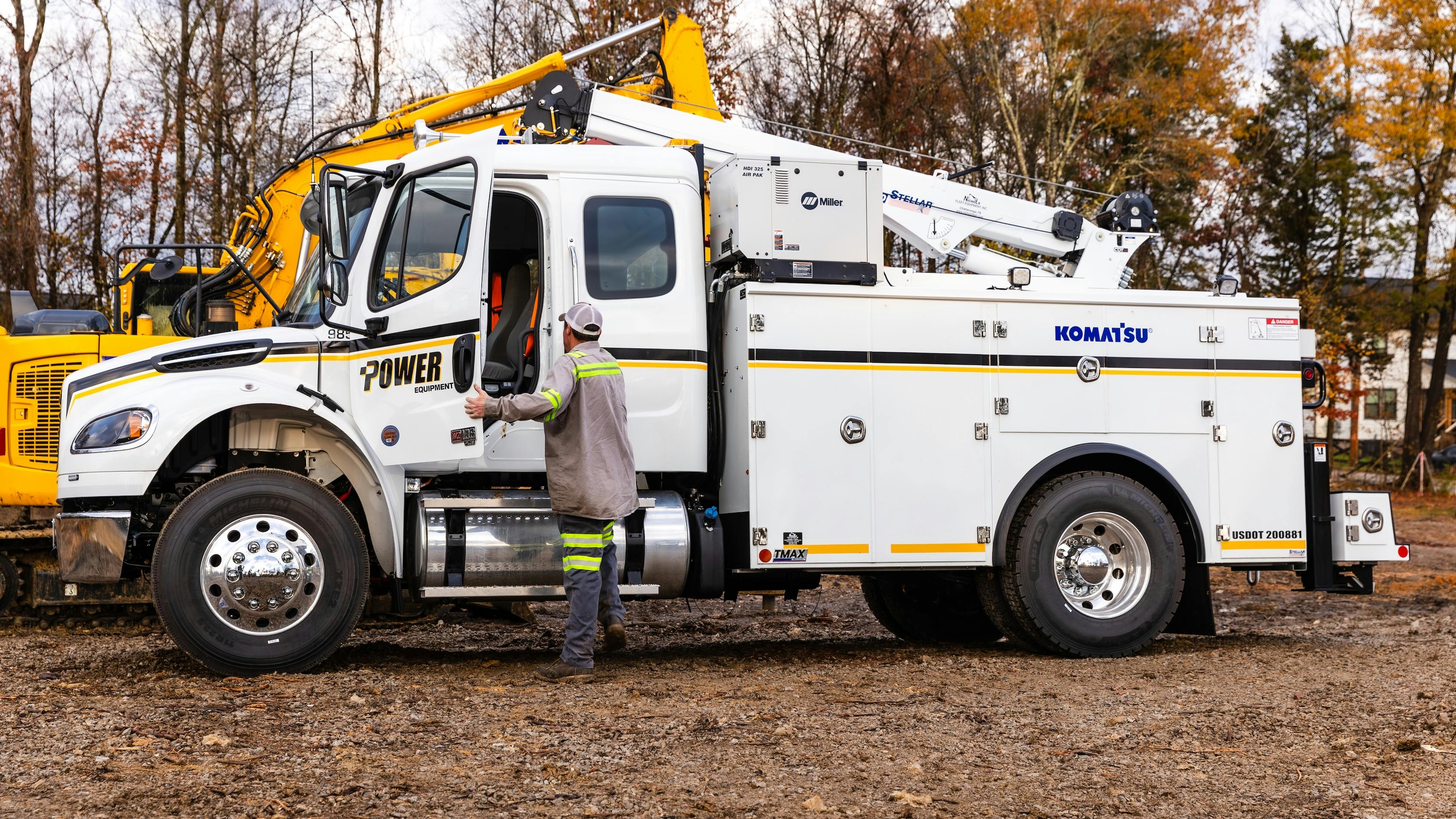 Miller's HDI Air Pak on a work truck.