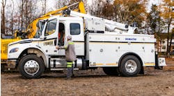 Miller's HDI Air Pak on a work truck. Miller's HDI Air Pak on a work truck.