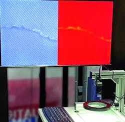 The GigE Vision camera GV-5880CP from IDS ensures precise image acquisition and accurate image evaluation when inspecting fabric webs. The GigE Vision camera GV-5880CP from IDS ensures precise image acquisition and accurate image evaluation when inspecting fabric webs.