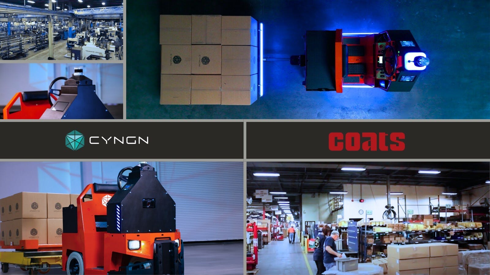 Cyngn Deploys Autonomous DriveMod Tugger at COATS Manufacturing Facility