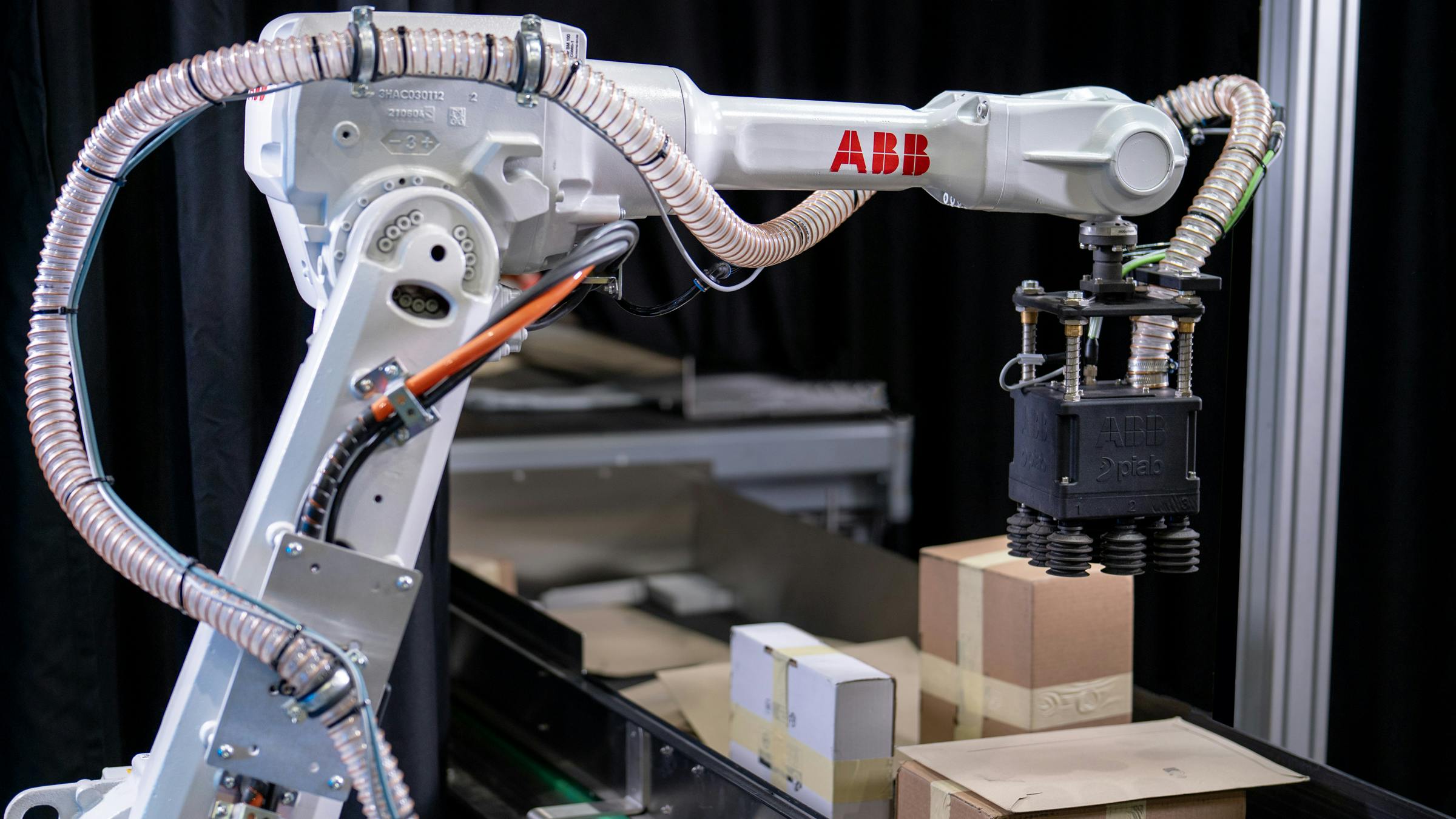 ABB robotic parcel inductor.