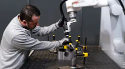 ABB cobot welding cell with GoFa cobot.