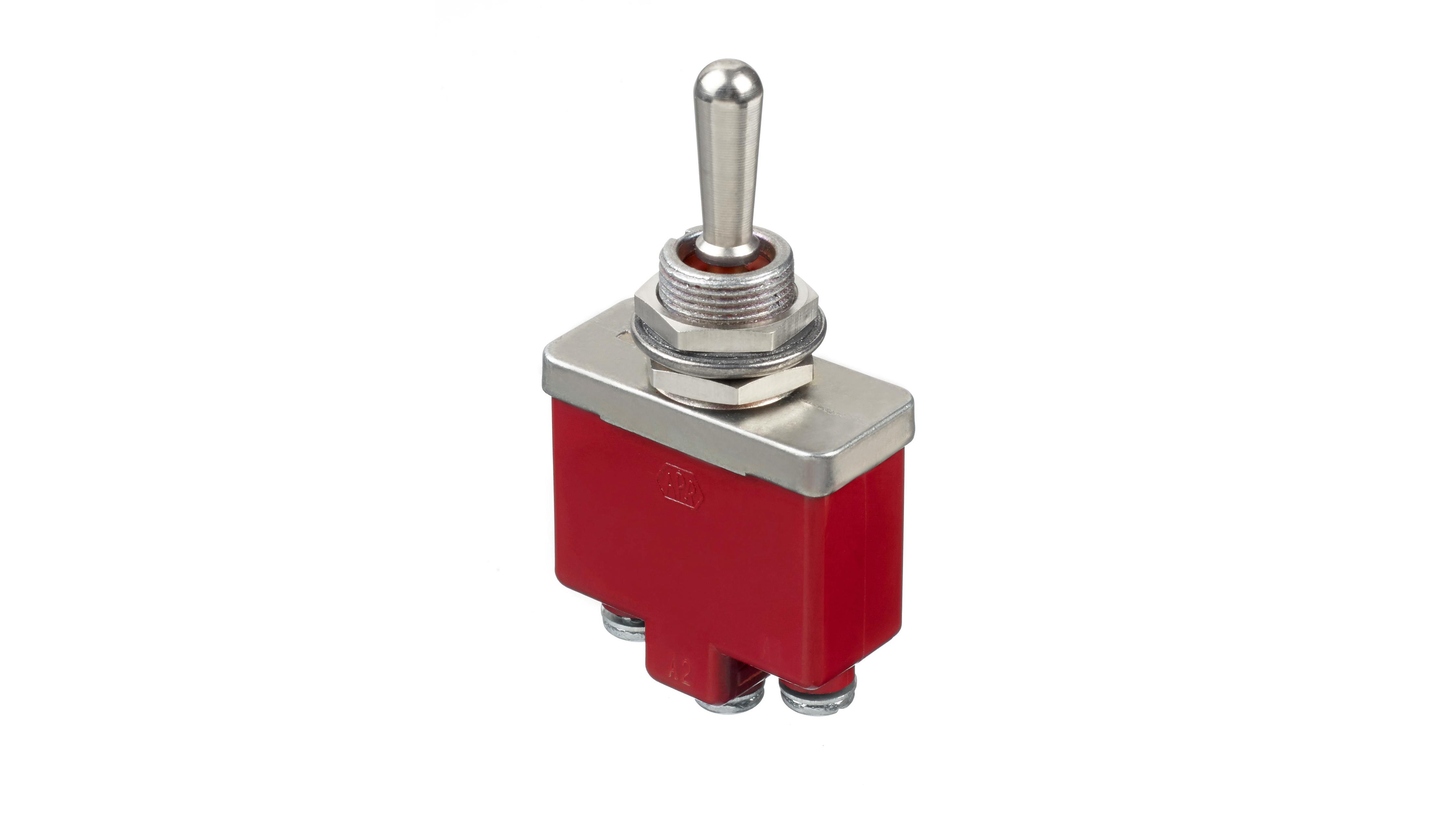 APEM, Inc. CT Series toggle switch on a white background