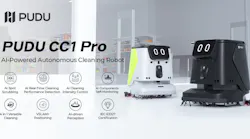 PUDU CC1 Pro Autonomous Cleaning Robot Detects Stains in Real Time