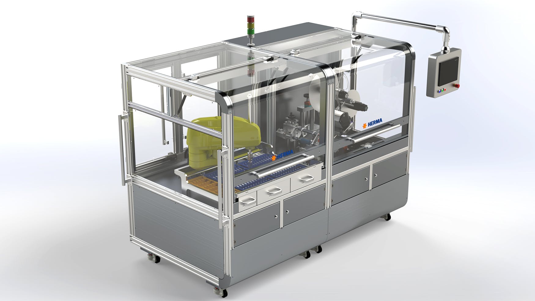 211R HC Robotic Labeling Cell Offers Compact, High-Speed Performance