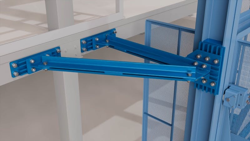 Adjustable Bolted Bracing Allows No-Weld Installation