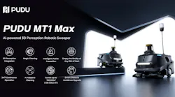 PUDU MT1 Max Robotic Sweeper Adds 3D Perception for Large Environments