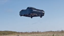 Alef test flying the Model A at a low altitude. Alef test flying the Model A at a low altitude.