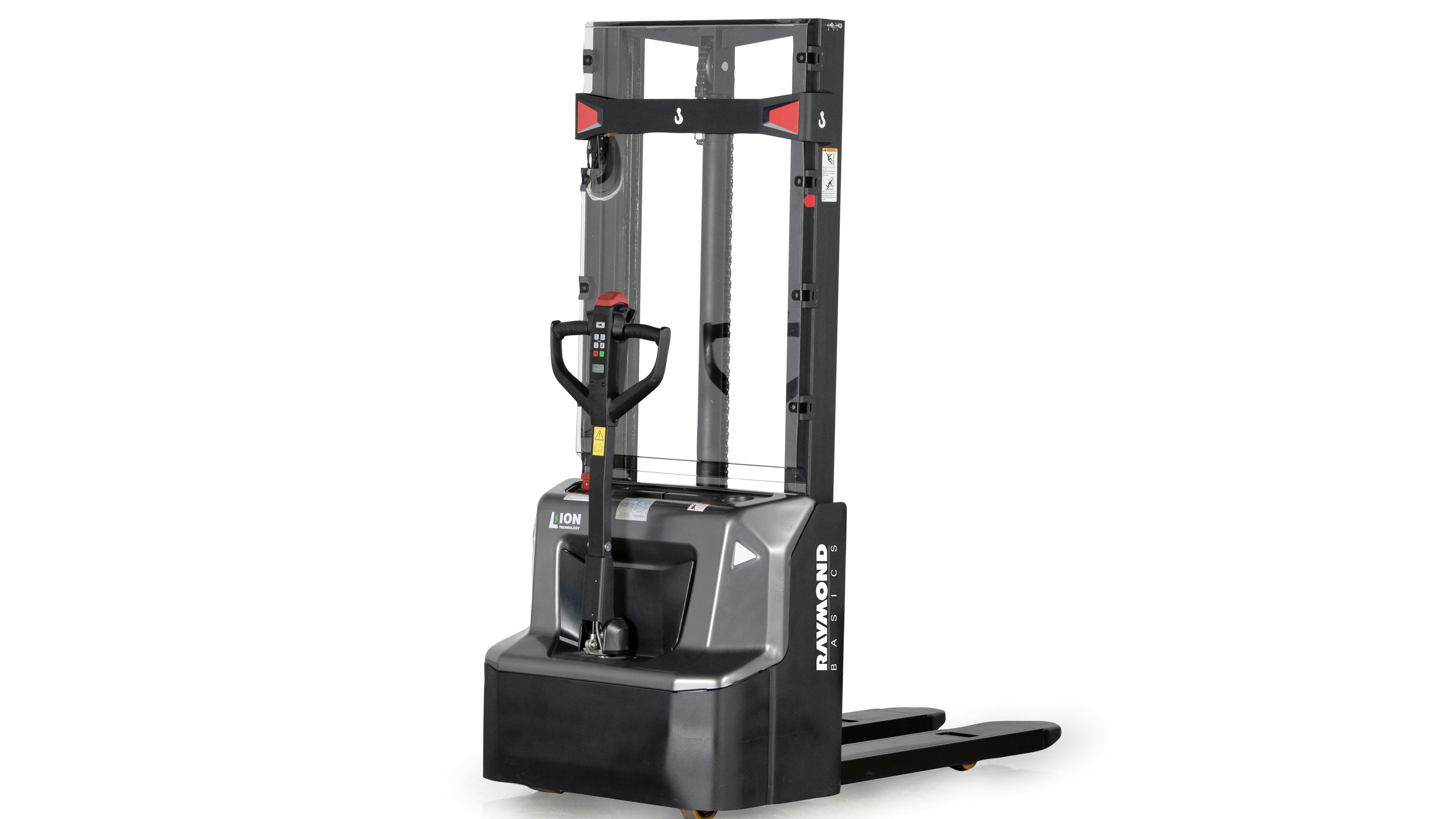 Raymond RSB26-F forklift stacker on a white background