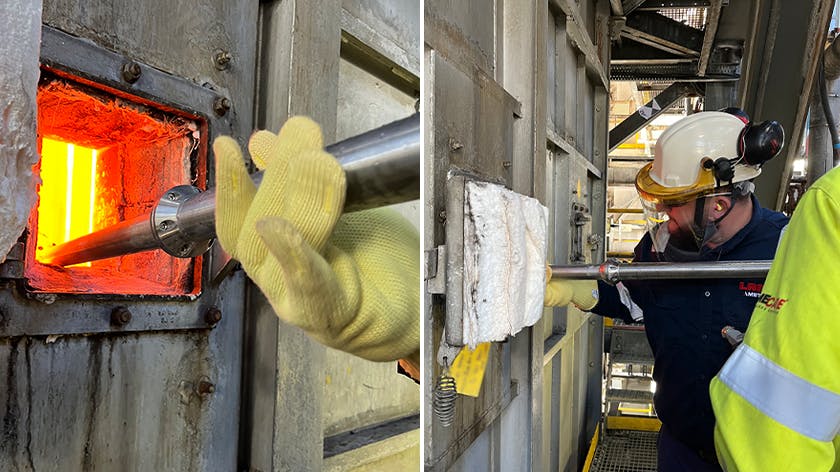 Modular Gold Cup Probe for Accurate Furnace Tube Temperatures