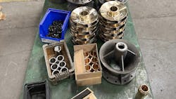 Parts waiting for assembly. Parts waiting for assembly.