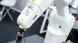 Close-up of ABB Robot Arm. Close-up of ABB Robot Arm.