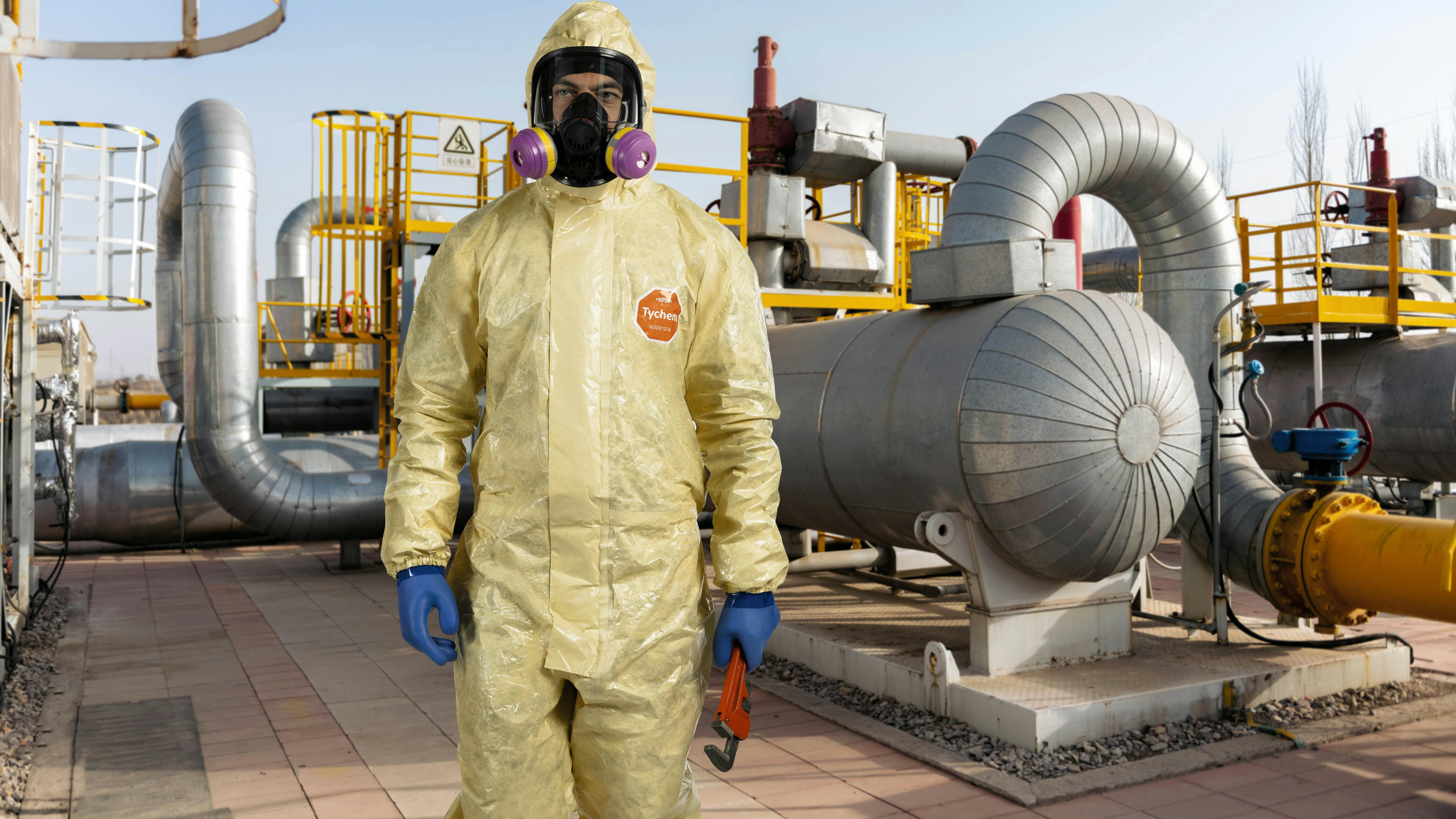 Tychem 6000 SFR Coverall Provides Chemical and Flame Protection