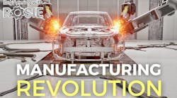 A car being manufactured A car being manufactured