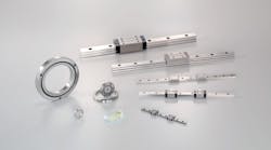 IKO Liquid Crystal Lubrication next to roller bearings and roller guides. IKO Liquid Crystal Lubrication next to roller bearings and roller guides.