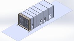 Q-PAC airflow tunnel rendering Q-PAC airflow tunnel rendering