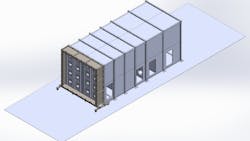 Q-PAC airflow tunnel rendering Q-PAC airflow tunnel rendering