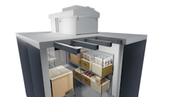 Amerikooler cold-storage enclosure 3D rendering Amerikooler cold-storage enclosure 3D rendering