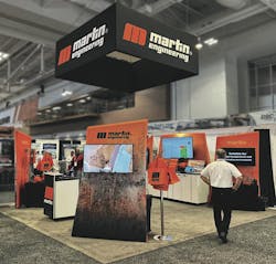 The Martin Engineering booth will feature helpful information and several products. The Martin Engineering booth will feature helpful information and several products.