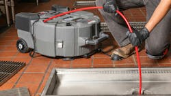 KM-1004 FlexShaft Milling Machine in a kitchen drain KM-1004 FlexShaft Milling Machine in a kitchen drain