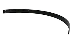 Radial Belt Edge Protector Blocks Package Jams on Curved Conveyors Radial Belt Edge Protector Blocks Package Jams on Curved Conveyors