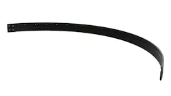 Radial Belt Edge Protector Blocks Package Jams on Curved Conveyors