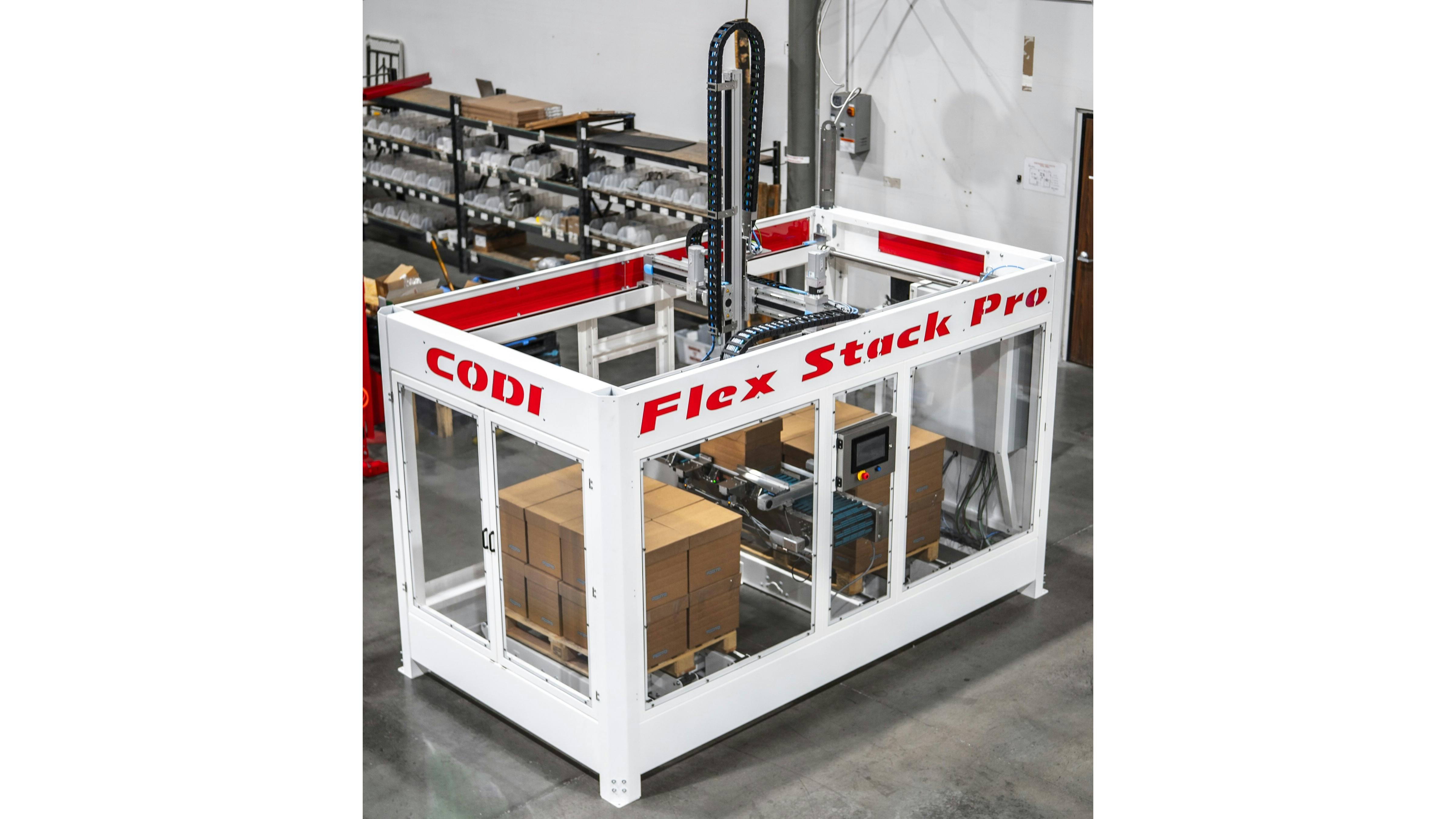 Flex Stack Gantry Palletizers Handle Up to 110 lb With Browser-Based, No-Code Software