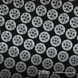 Scaffold structure printed on NanoOne Scaffold structure printed on NanoOne