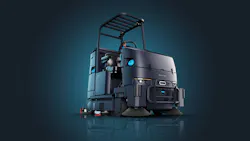 Combo Sweeper-Scrubber Cuts Cleaning Time Combo Sweeper-Scrubber Cuts Cleaning Time